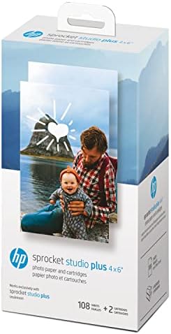 Sprocket 2x3 Premium Zink Sticky Back Photo Paper (100 Sheets) Compatible with Sprocket Photo Printers.