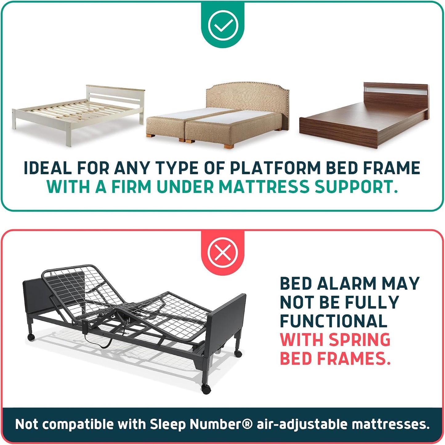 Under Mattress Bed Alarm for Elderly - Invisible & Wireless Sensor Pad with Early Alert & Pager - Our Most Advanced Fall Prevention System for Dementia, Ideal for Loved Ones who Refuse Help