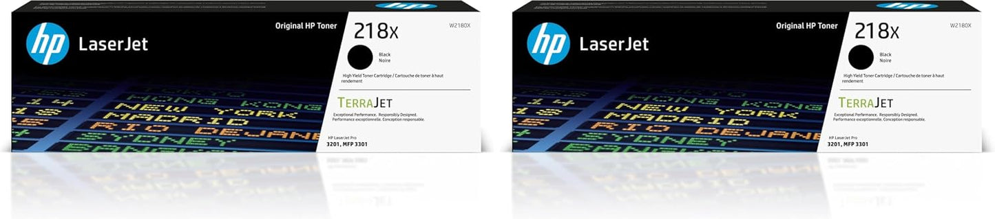 218X Original LaserJet Toner Cartridge - High Yield - Black (Pack of 2)