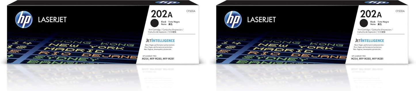 202A (CF500AK) Black Original Toner Cartridge (Pack of 2)