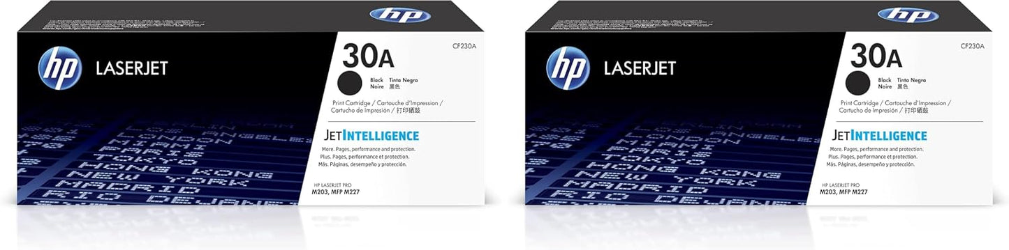 30A (CF230A) Black Original Toner Cartridge (Pack of 2)