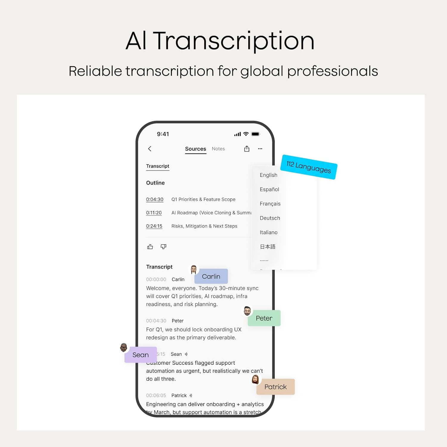 Note AI Voice Recorder, Note Taker w/Case, App Control, Transcribe & Summarize with AI, Support 112 Languages, for Meetings, Calls, Lectures, Professionals, Teams, Black, Non-Pro Version