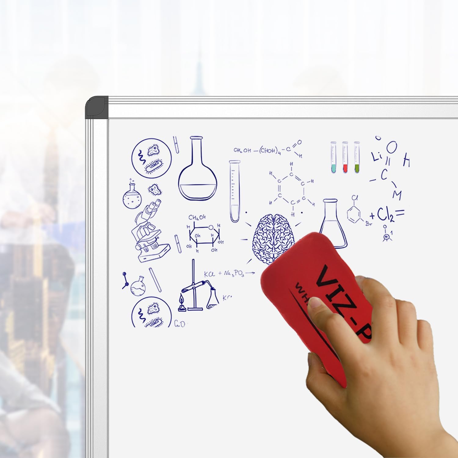 Magnetic Whiteboard Dry Erase Board, 36 x 24 Inches White Board, Silver Aluminium Frame