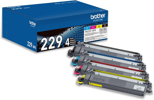 Genuine TN2294PK Standard Yield Black, Cyan, Magenta and Yellow Toner Cartridges