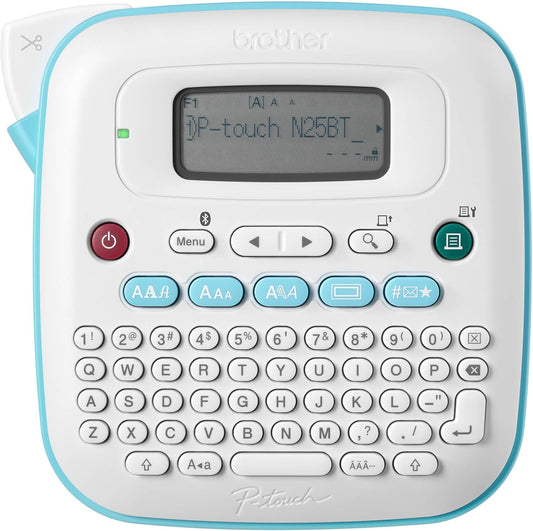 P-Touch PT-N25BT Personal Connected Label Maker Machine with Btag Tape, Portable Bluetooth Label Printer, Easy to Use, Multiple Font Styles, User-Friendly for Organizing, Office and Home