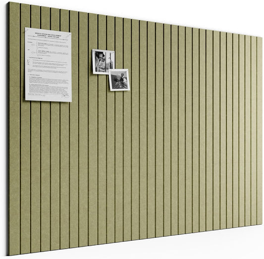 Large Felt Bulletin Board 48" x 36" Cork Board Alternative-12 Pack with 70 Safe Removable Adhesive Tabs, Cork Boards for Walls Cork Board for Home Office Classroom Pin Board (Olive Green)