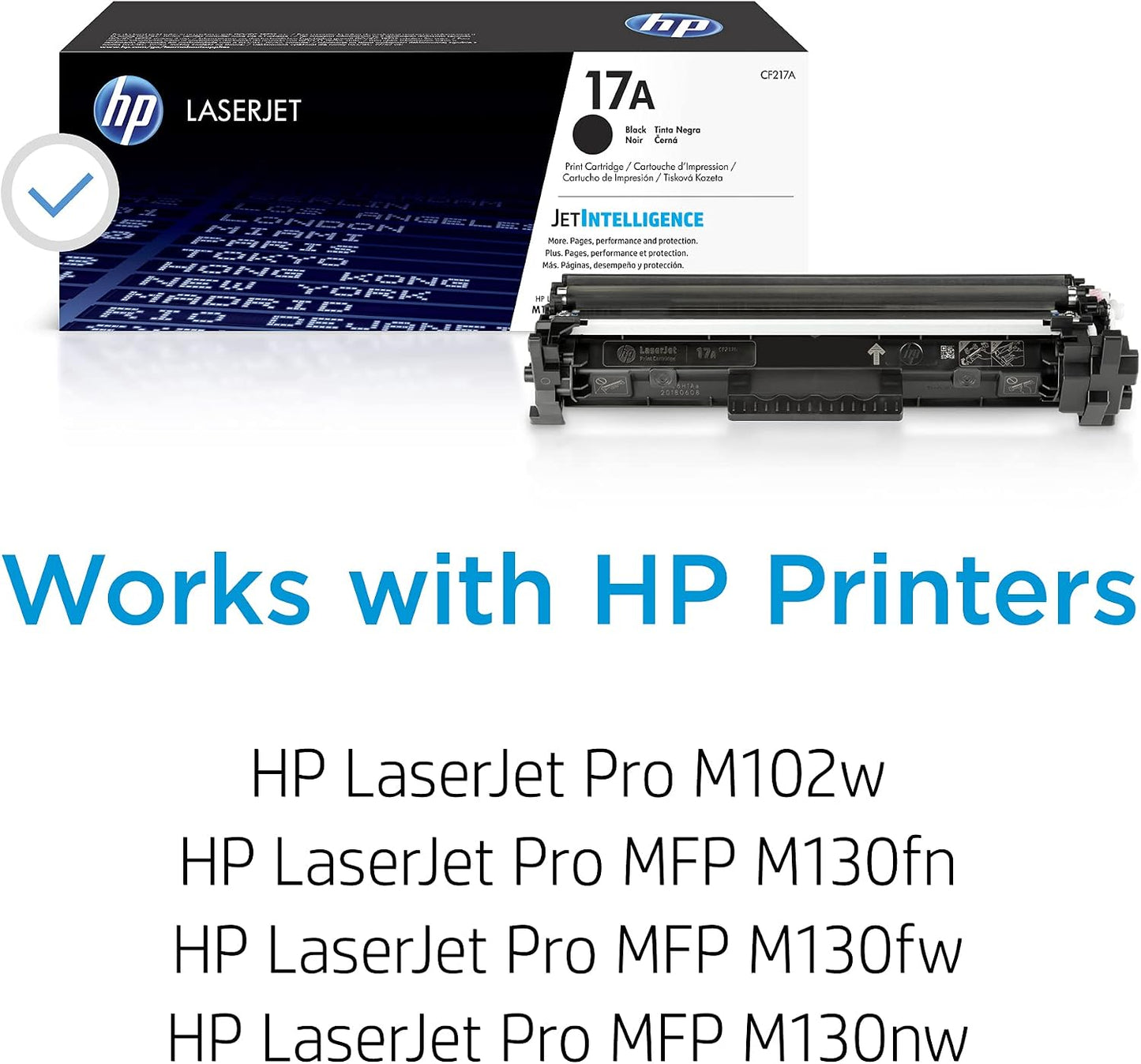 17A CF217A Toner-Cartridge Black Works with LaserJet Pro M102, M130 (Pack of 2)