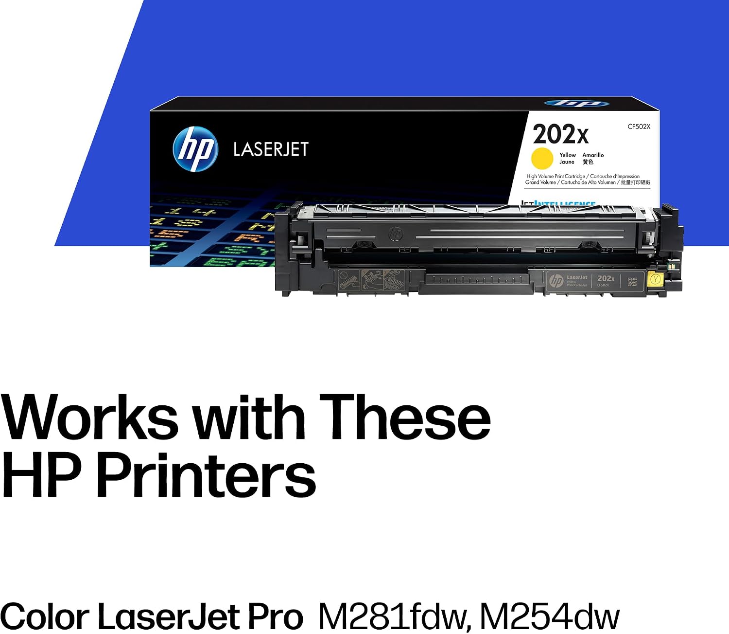 202X (CF502X) High Yield Yellow Original Toner Cartridge