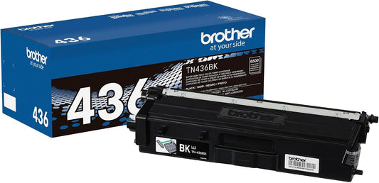 Original TN436BK Super High-Yield Black Toner Cartridge, Higher Yield for Value, Original Toner Replacement Cartridge, Toner for Laser Printers HL-L8360CDW, MFC-L8610CDW, and More
